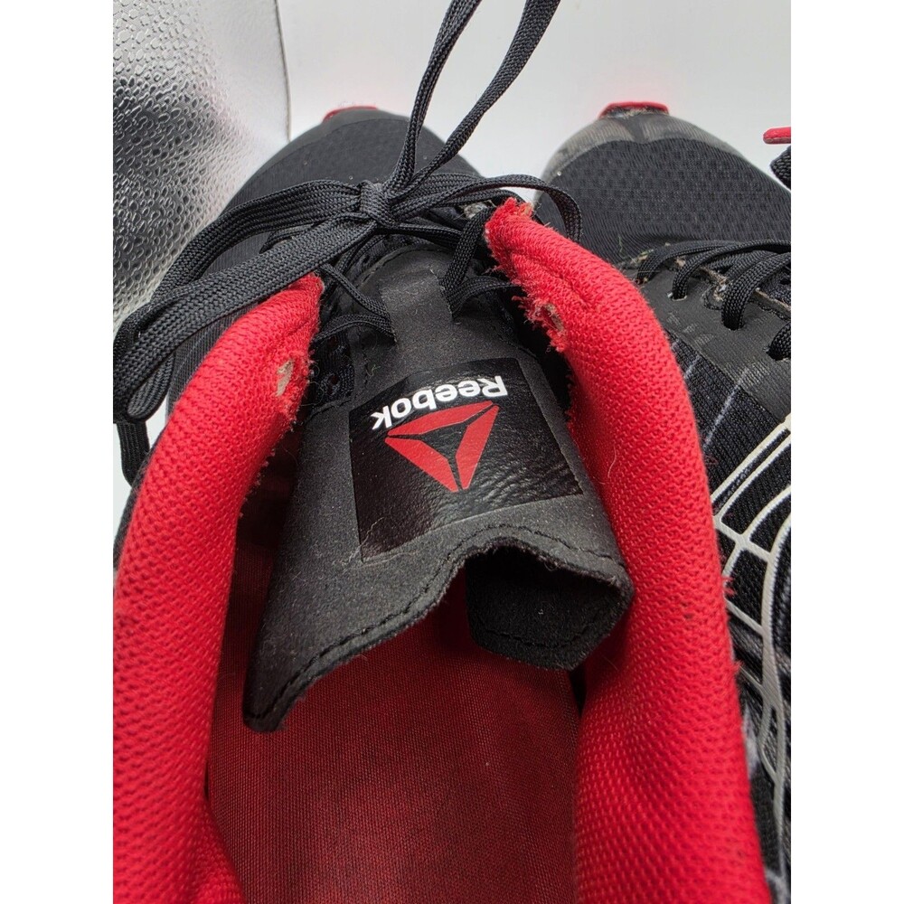 Reebok Sublite Duo Speed M48988 Men's 7.5 Black Red Running Shoes As Is - Picture 4 of 8